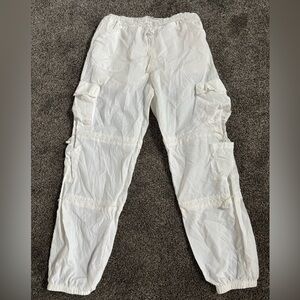 White Cargo Pants